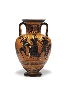 AMPHORA, NECK (ATHENIAN, BLACK-FIGURE)