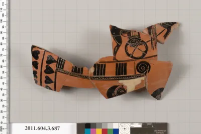 Terracotta fragment of a hydria (water jar)