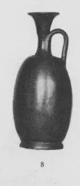 LEKYTHOS, SQUAT (ITALIOTE, BLACK GLAZE)