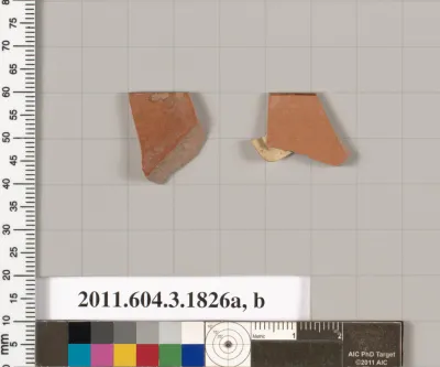 Terracotta rim fragments of kylikes: Lip cup (drinking cup)