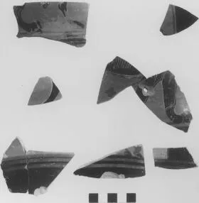 AMPHORA (?), FRAGMENTS (ATHENIAN, BLACK-FIGURE)
