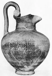 OINOCHOE (PROTOCORINTHIAN, TRANSITIONAL, BLACK PATTERN)