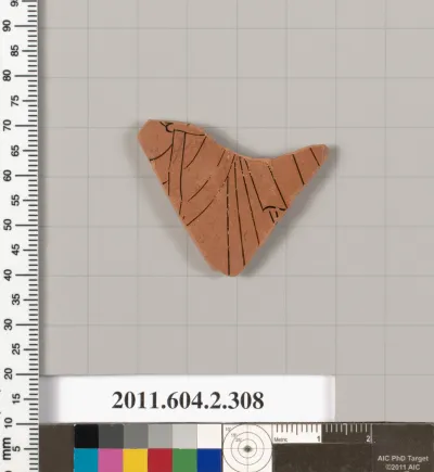 Terracotta fragment of a column-krater (bowl for mixing wine and water)