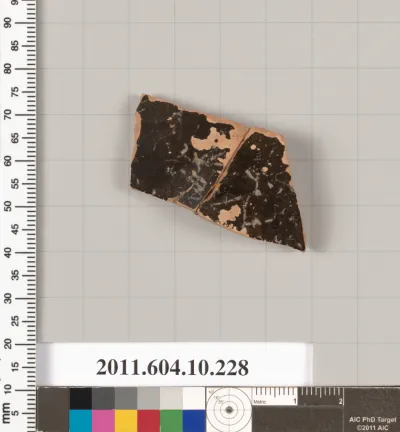 Terracotta fragment of a closed shape