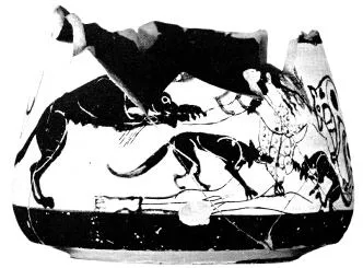 MUG, FRAGMENTS (ATHENIAN, BLACK-FIGURE)