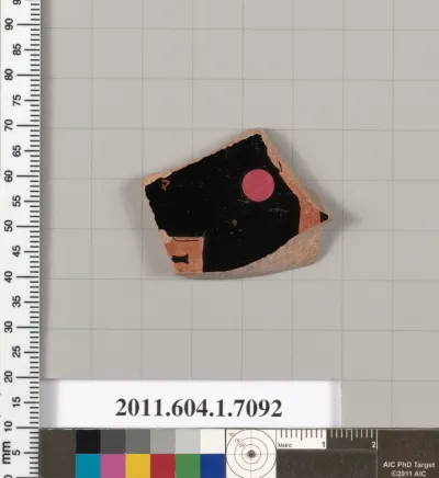 Terracotta fragment of a kylix (drinking cup)