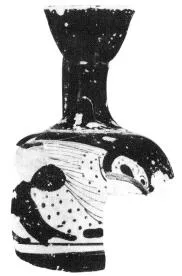 LEKYTHOS, SQUAT, FRAGMENT (ATHENIAN, RED-FIGURE)