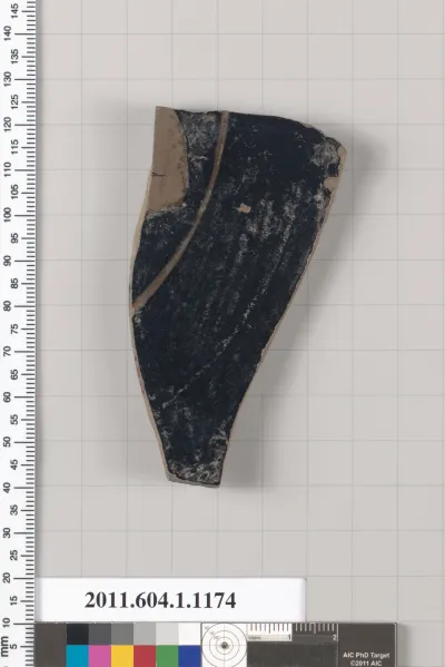 Terracotta fragment of a kylix (drinking cup)