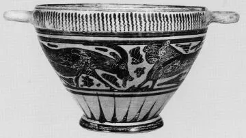 SKYPHOS (CORINTHIAN, BLACK-FIGURE)