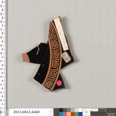 Terracotta fragments of a kylix (drinking cup)