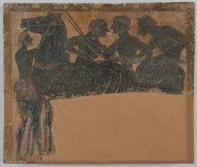 PLAQUE, FRAGMENTS (ATHENIAN, BLACK-FIGURE)