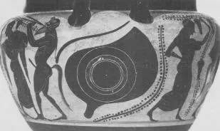 KRATER, COLUMN (ATHENIAN, BLACK-FIGURE)