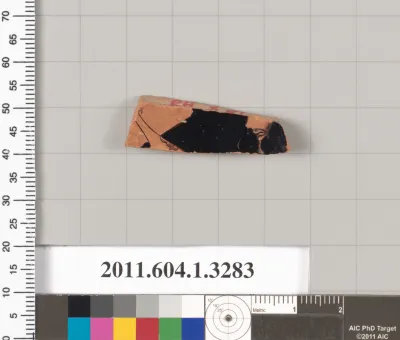 Terracotta fragment of a kylix (drinking cup)