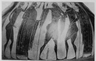 AMPHORA, BELLY, TYPE B (ATHENIAN, BLACK-FIGURE)