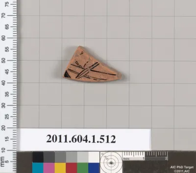 Terracotta fragment of a kylix (drinking cup)