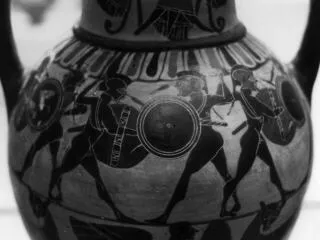 AMPHORA, NECK (ATHENIAN, BLACK-FIGURE)