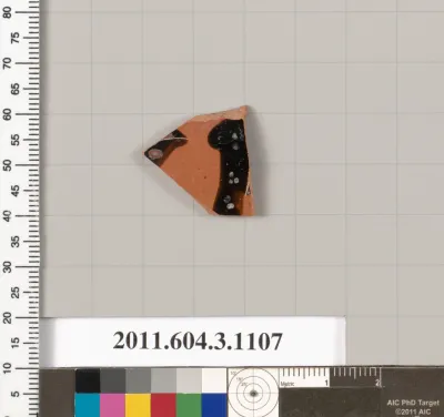 Terracotta fragment of a mastoid (drinking cup with narrow base) or a kyathos (cup-shaped ladle)