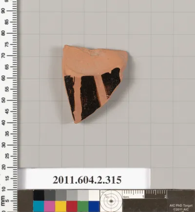 Terracotta fragment of a column-krater (bowl for mixing wine and water)