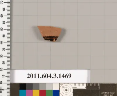 Terracotta fragment of a skyphos (deep drinking cup)