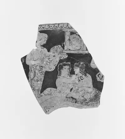 Apulian Red-Figure Skyphos Fragment