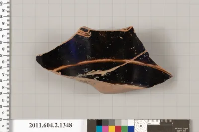 Terracotta fragment of a skyphos (deep drinking cup)