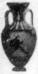 AMPHORA, MINIATURE PANATHENAIC (ATHENIAN, BLACK-FIGURE)