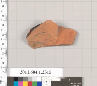 Terracotta fragment of a kylix (drinking cup)