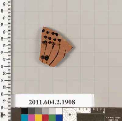 Terracotta fragment of a skyphos (deep drinking cup)