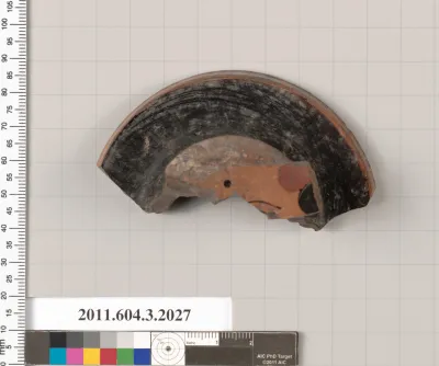 Terracotta fragment of a kylix (drinking cup)