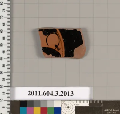 Terracotta fragment of a kylix (drinking cup)