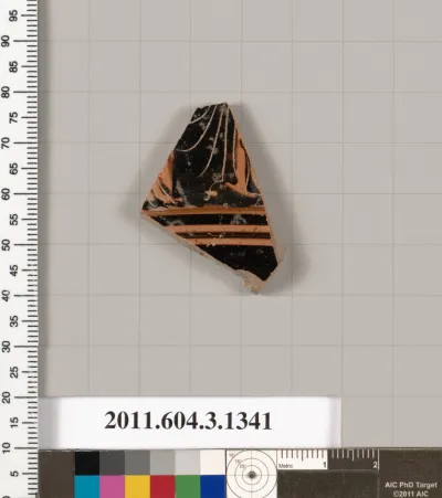 Terracotta fragment of a skyphos (deep drinking cup)