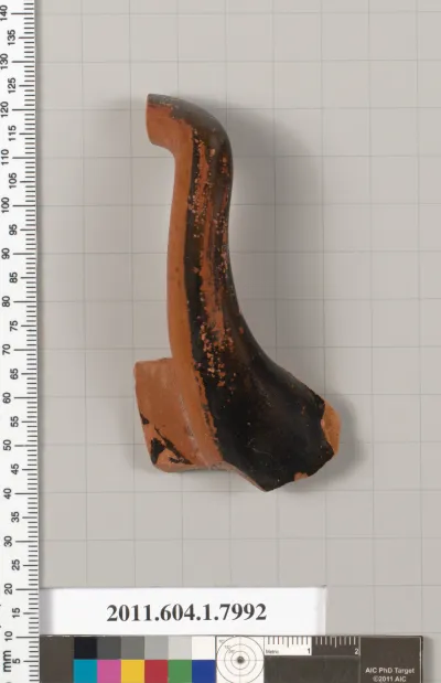 Terracotta fragment of a kylix (drinking cup)