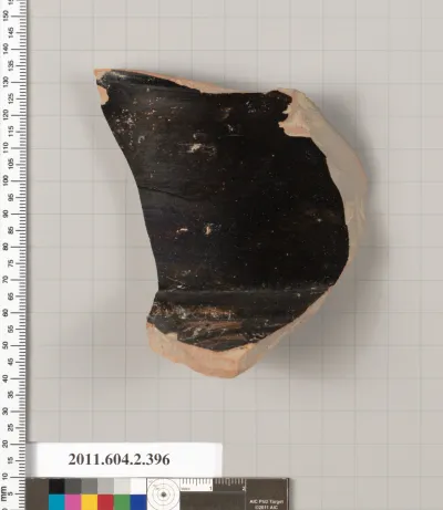 Terracotta fragment of a column-krater (bowl for mixing wine and water)