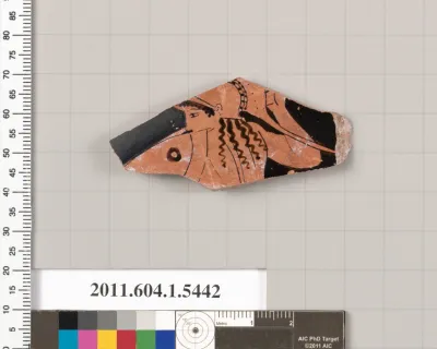 Terracotta fragment of a kylix (drinking cup)