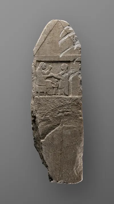 Grave Stele of a Seated Woman