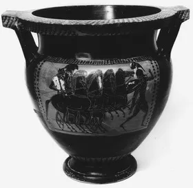 KRATER, COLUMN (ATHENIAN, BLACK-FIGURE)