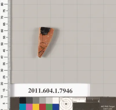 Terracotta fragment of a kylix (drinking cup)