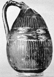 OINOCHOE (SOUTH ITALIAN, GNATHIAN, BLACK GLAZE)