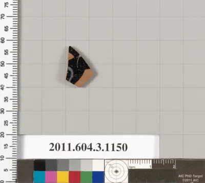 Terracotta fragment of a mastoid (drinking cup with narrow base) or a kyathos (cup-shaped ladle)