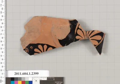 Terracotta fragment of a kylix (drinking cup)