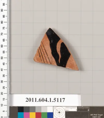 Terracotta fragment of a kylix (drinking cup)