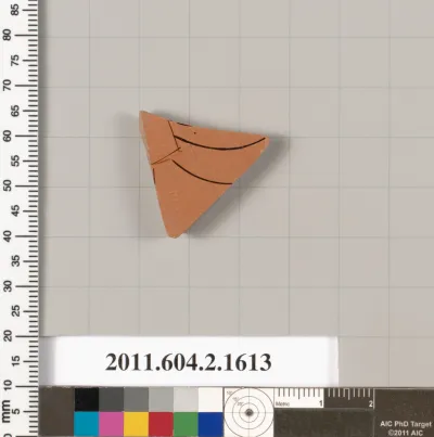 Terracotta fragment of a skyphos (deep drinking cup)