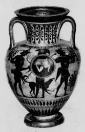 AMPHORA, NECK (ATHENIAN, BLACK-FIGURE)