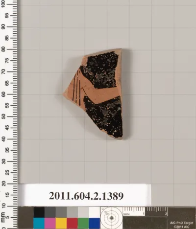 Terracotta fragment of a skyphos (deep drinking cup)