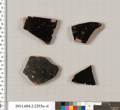 Terracotta fragments of column-kraters (bowls for mixing wine and water)?