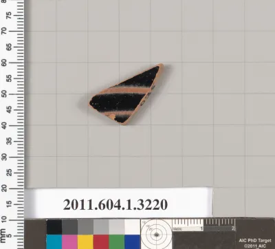 Terracotta fragment of a kylix (drinking cup)