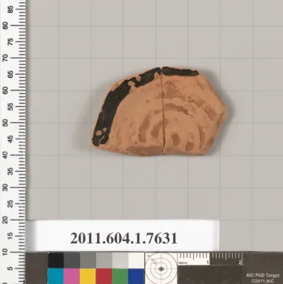 Terracotta fragment of a kylix (drinking cup)