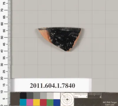 Terracotta fragment of a kylix (drinking cup)