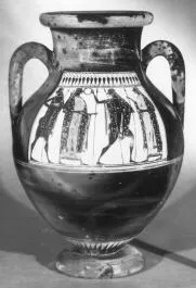 AMPHORA, BELLY, TYPE C (ATHENIAN, BLACK-FIGURE)