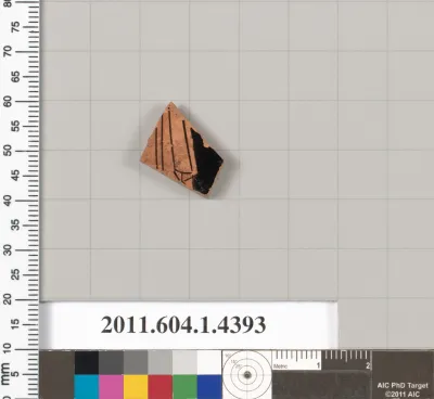 Terracotta fragment of a kylix (drinking cup)